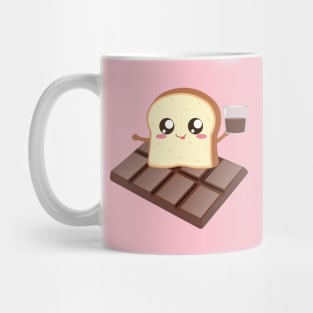 Toast loves chocolate milk Mug